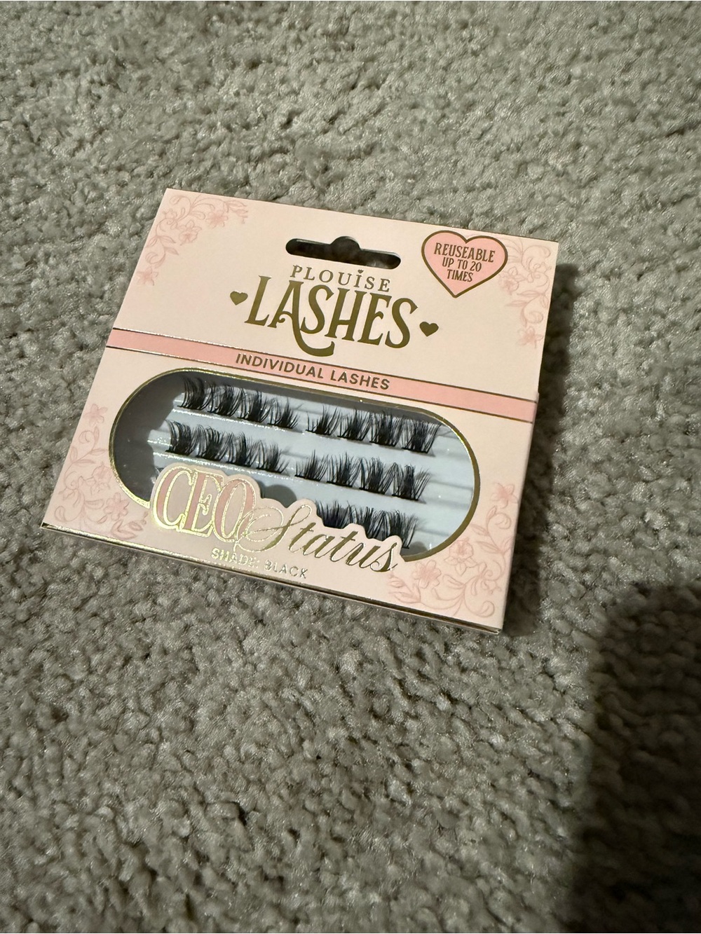 P.Louise Lashes CEO Status Individual Lashes - Black